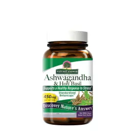   Nature's Answer Ashwagandha & Holy Basil (60 Veg Capsules)