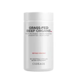 Codeage Grass Fed Beef Organs (180 Veg Capsules)