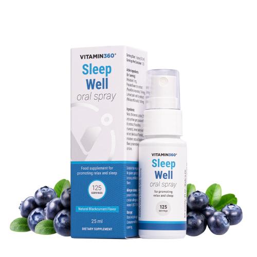 Vitamin360 Sleep Well Oral Spray (25 ml, Blackcurrant)